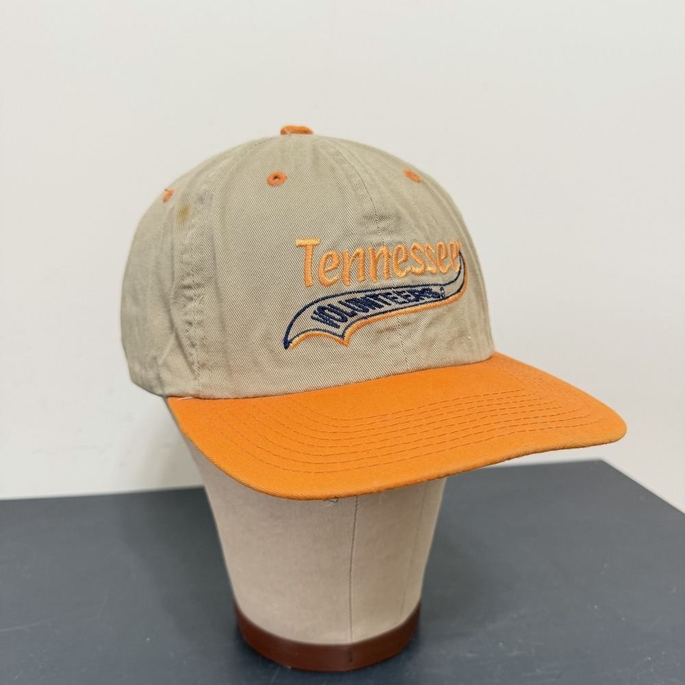 Vintage Tennessee Vols Volunteers Hat Cap 90s Nike Snapback Football Khaki Creme